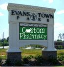 Picture Custom Pharmacy Evans sign